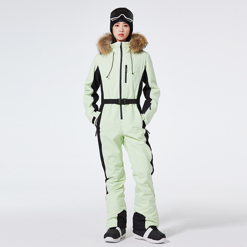 Women's Fitted Winter Outdoor Windproof Waterproof Warm Ski Suit for Snowboard
