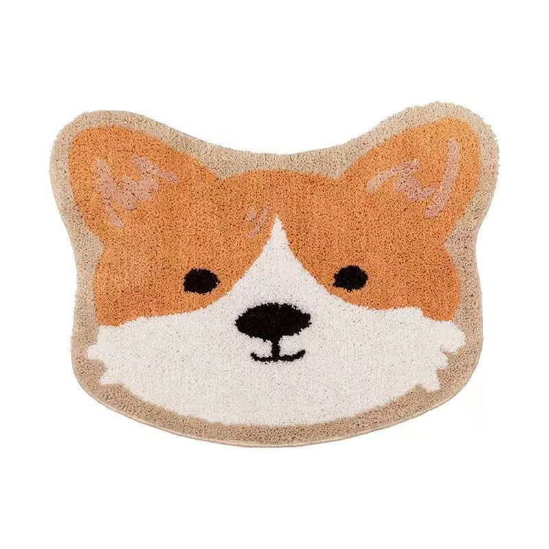 かわいい異形の不規則なカシミヤのじゅうたんの浴室の厚い毛の吸水の足のマットの猫のじゅうたんのラベルをまねて代行します。|undefined
