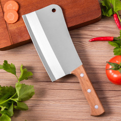 不鏽鋼砍骨刀斬骨刀家用鋒利加厚剁骨刀木柄廚師用刀陽江廚房刀具