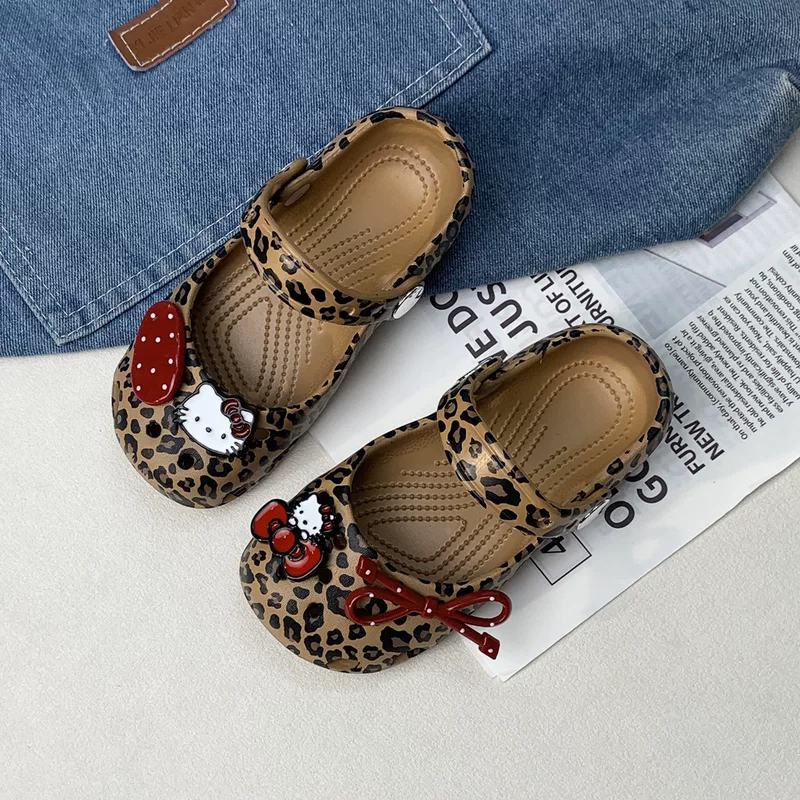 Детские шлепанцы Crocs 2026 летние сандалии для девочек, босоножки Baotou, верхняя одежда, антискользящие детские сандалии, товары дропшиппинг