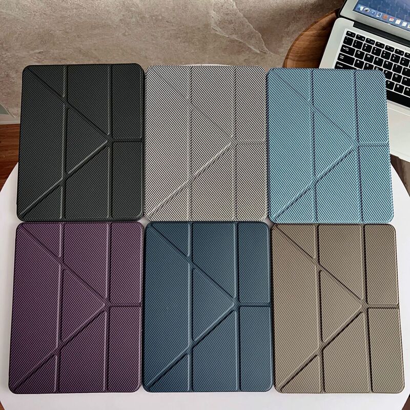 Suitable for Apple iPad Case, Huawei Tablet Protective Leather Case 20% off Carbon Fiber Anti-Fall Protective Case with Pen Slot