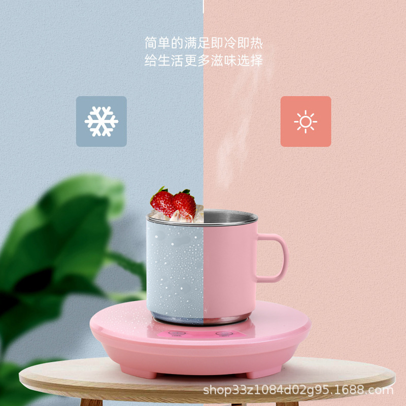 厂家跨境usb加热制冷杯垫智能创意冷热杯咖啡杯子保温器恒温杯垫