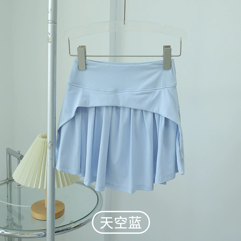 Summer skirt, tennis belt bag, shorts, A-line, bright catchy style, high waist
