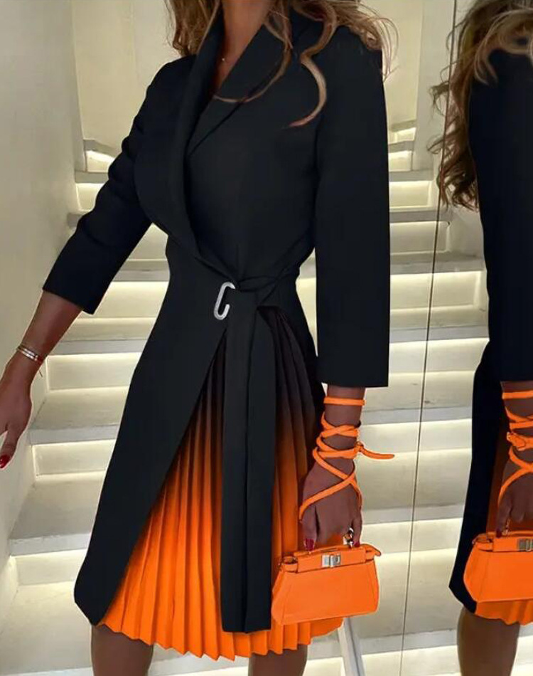 V-neck Fashion Dress - Side View