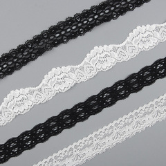 Hot-selling 3cm stretch lace, lace lace, collar and cuff lace accessories, nylon pressed yarn lace