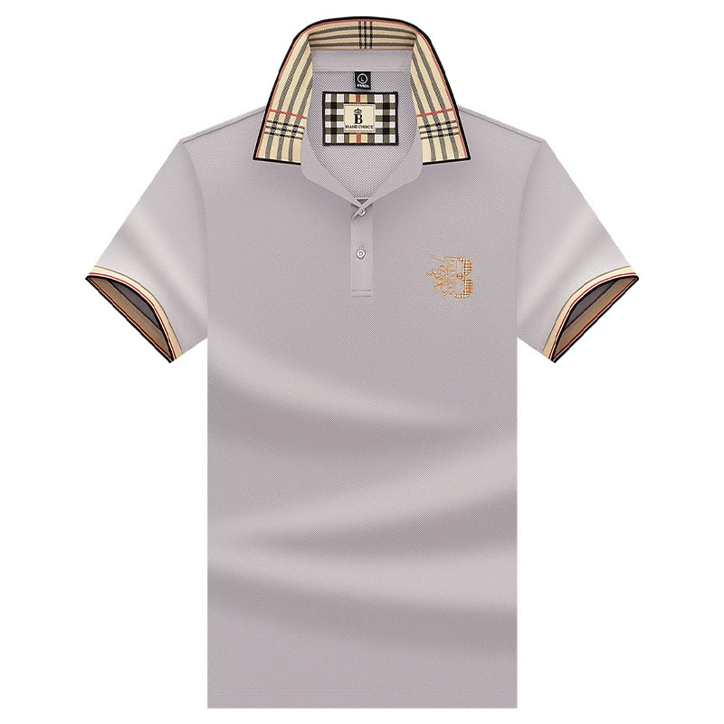 Summer silk polo for leisure, oversize