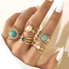 Ring, retro set, European style, suitable for import, simple and elegant design, wholesale