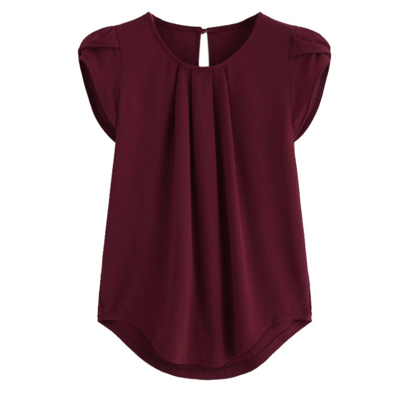 2025 Aliexpress Amazon nueva primavera y verano ropa de mujer Europa y Estados Unidos comercio exterior botones sólidos de manga corta ropa de mujer image 4