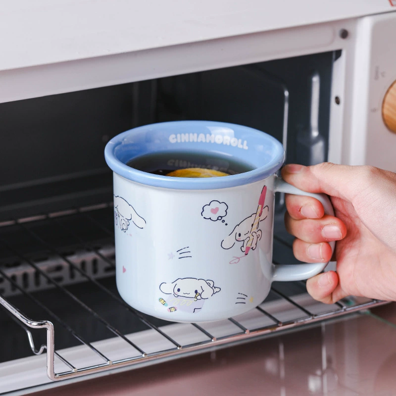 Керамическая кружка Sanrio милый мультфильм мальчики и девочки чашка для питья детская чашка на завтрак подарок