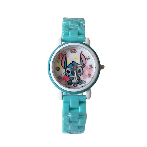 Stitch Space Baby Kids Student Boys Girls Cartoon Waterproof Box Set Ceramic Watch