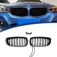 Подходит для F34, двухлинейная сетка 3GT, светящаяся светодиодная сетка, оригинальная замена автомобиля, 2013-2019, материал ПК