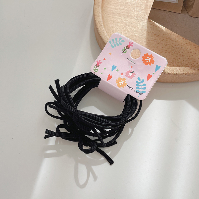 Cuerda de pelo ins estilo chica banda de pelo cuerda de pelo básico durable estilo coreano Internet celebridad temperamento simple banda de goma corbata accesorios para el cabello