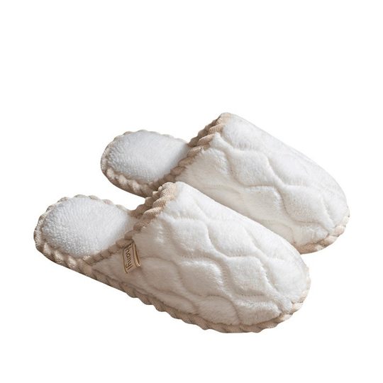 Cotton Slippers for Women Spring and Autumn and Winter Home Indoor Non-slip Home Warm Couple Winter Plush Slippers for Men