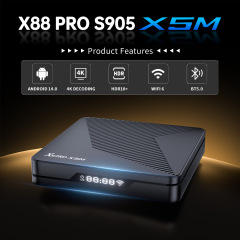 新型国境を越えた新製品X5Mセットトップボックス家庭用電気機器テレビbluetoothアンドロイド14対外貿易ネットワークプレーヤー4K