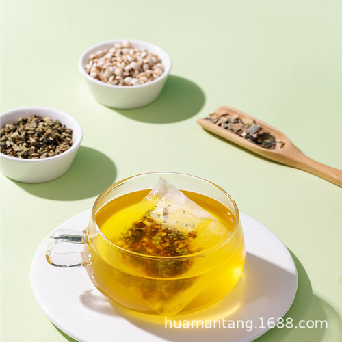 Nanjing Tongren Tang Green Gold Home Rose Winter Melon Leaf Tea Substitute Flower Tea White Kidney Bean Live Streaming Delivery Triangular Pack