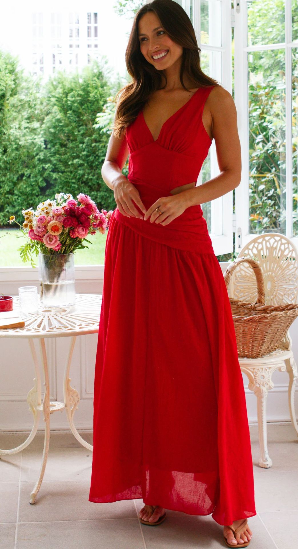 210g Weight Midi Dress Dress Length Type Sleeveless Sleeve Length Swing Dress Dresses Type Woven, Polyester Fabric Type Mid Waist Waist Line Holiday, Selfie Occasion V Neck Neckline Regular Fit Fit Type Solid Color Pattern Summer Season Women's Gender Casual, Elegant, Streetwear Style Wholesale Women's Casual Elegant Streetwear Solid Color Holiday Selfie V Neck Sleeveless Swing Dress 16