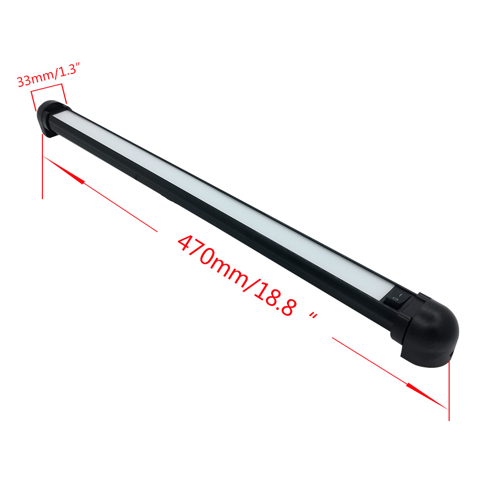 Car roof light, in-car LED reading light, RV light with switch, 180-degree rotatable RV interior light