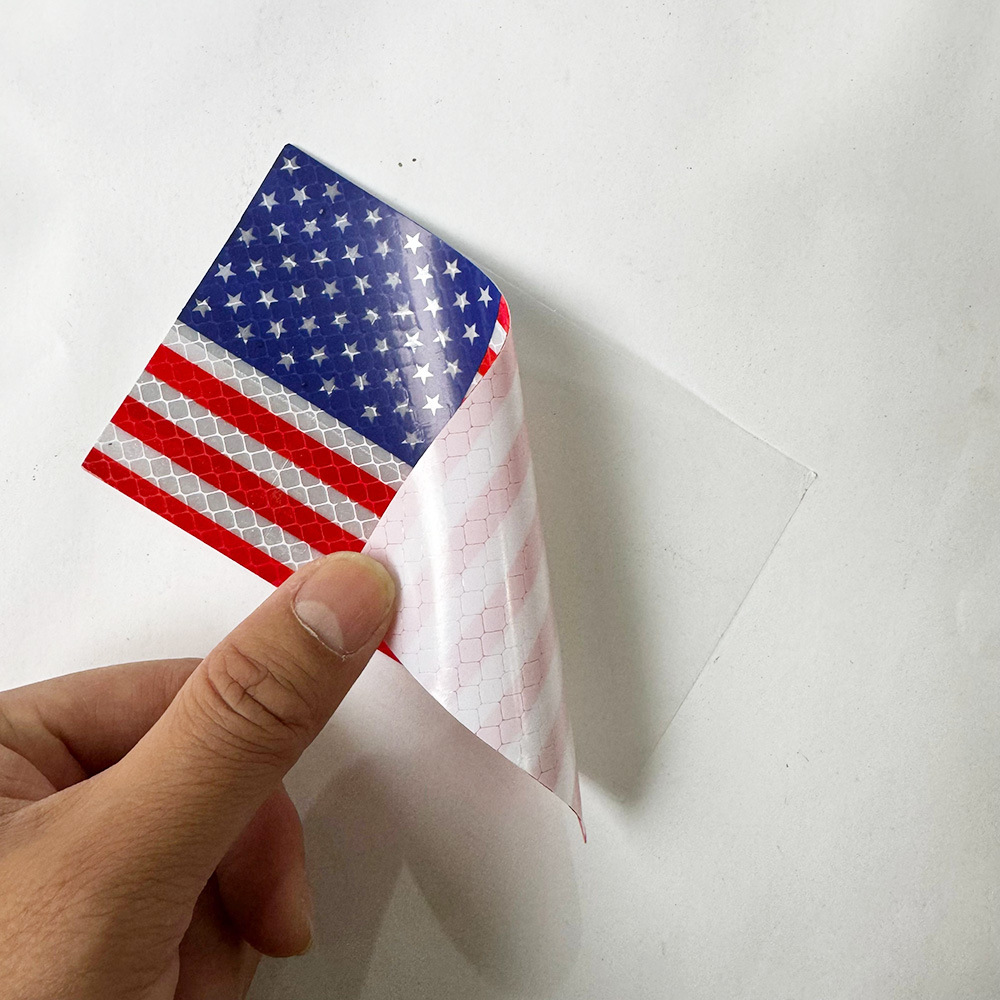 Amazonas grado de diamante fuerte reflexión bandera de los Estados Unidos auto pegatinas parachoques de motocicleta pegatinas se pueden personalizar