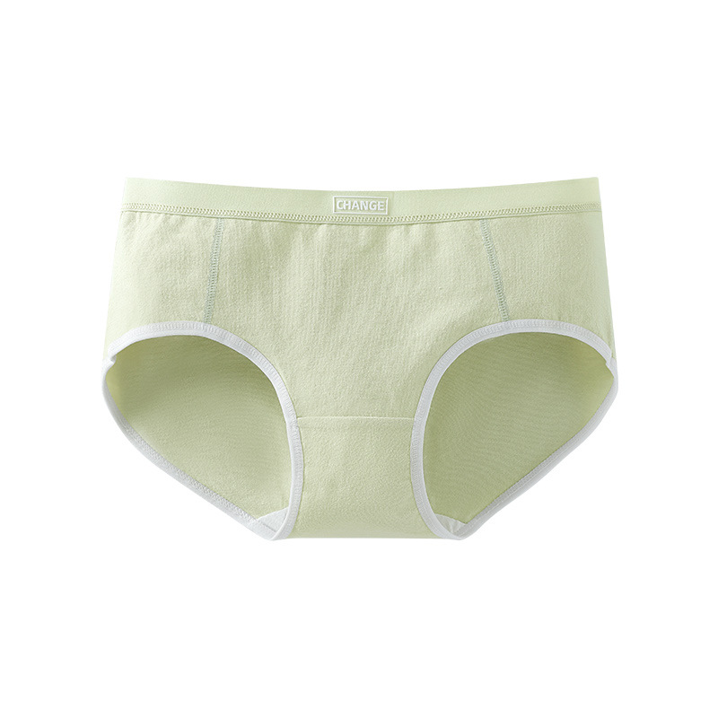 Un tipo de ropa interior de algodón para bebés, entrepierna antibacteriana de algodón para mujer, cintura media, ropa interior de algodón para niñas cómoda y sin costuras, refrescante