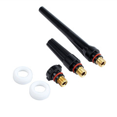 55PCS pieces TIG welding short gas lens #10TIG argon arc welding kit WP-17/18/26 torch cup set