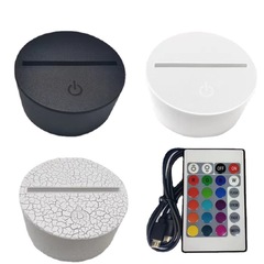 現貨工場直販3DナイトライトベースアクセサリーUSB充電式プラグインバッテリースロット両用APBベース卸売