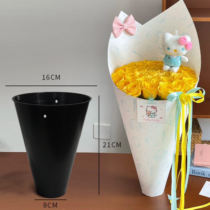 新品冰淇淋一体箭筒内胆底座韩式手工diy花艺资材插花神器批发|undefined