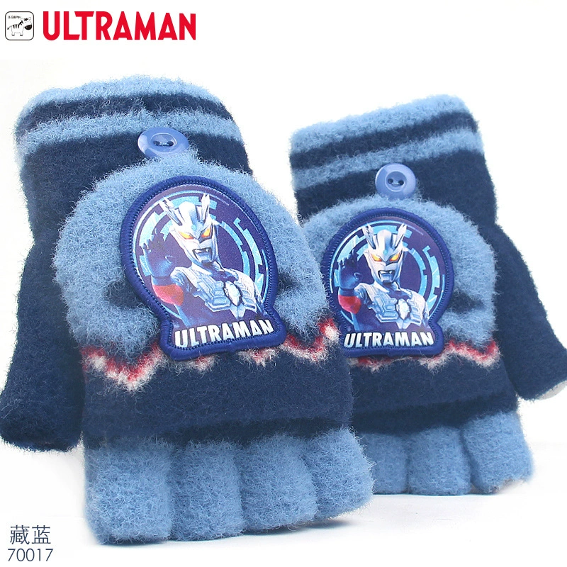Strawberry, keep warm gloves for elementary school students writing, fingerless