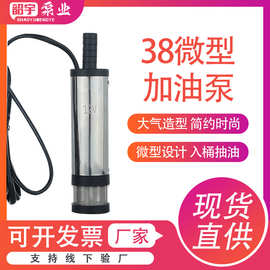 电动微型铝合金加油泵12V24V直流抽油泵抽水柴油泵潜油泵潜水泵