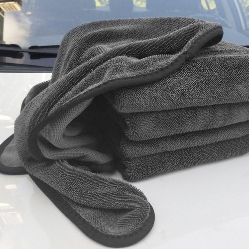 600GSM car cleaning tadpole thickened and twisted braid cloth car wash towel absorbent car wiper rag wholesale