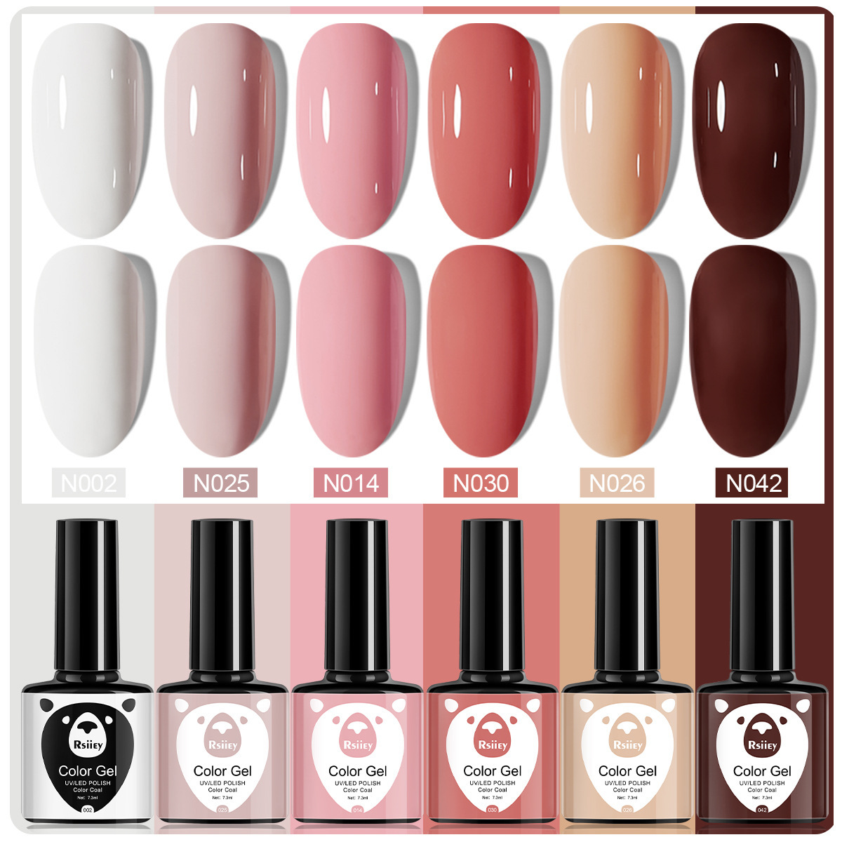 6 colores esmalte de uñas pegamento fototerapia embotellada color popular pintado brillante ojo de gato pegamento UV fototerapia pegamento esmalte de uñas traje de pegamento