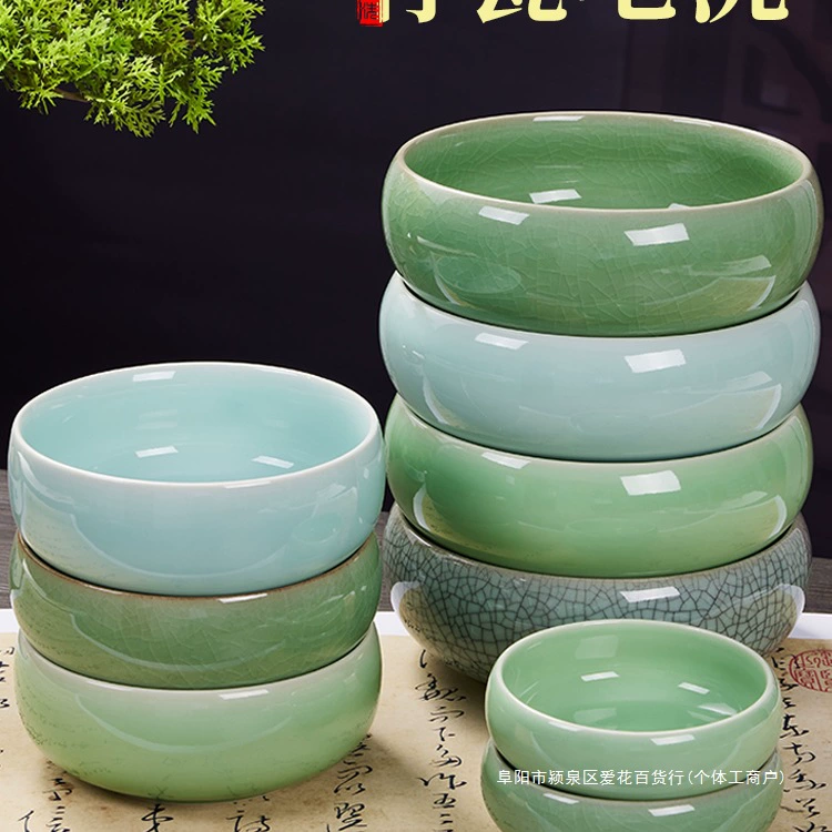 Мойка для кистей, чернильница, мойка для кистей для китайской живописи, керамическая мойка для кистей, чернильница, палитра, чернильная ручка-бабочка