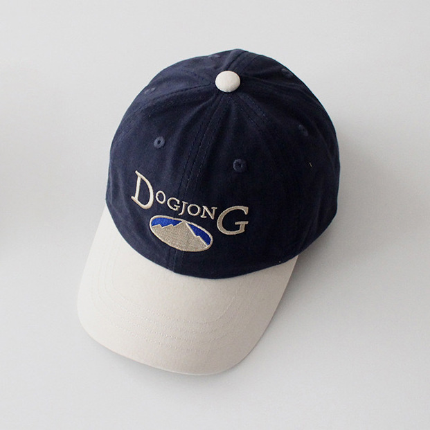 Sombreros infantiles de estilo coreano sombrero de béisbol de algodón para niños y niñas personalidad de padres e hijos bordado ajustable sombrero de lengua de pato