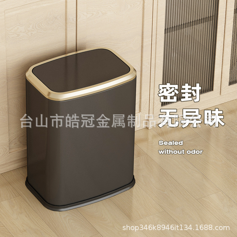 ゴミ箱キッチン家庭用リビングステンレス大容量寝室オフィス用新型挟みトイレ|undefined