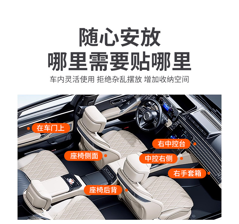 New Car Multifunctional Bill Card Holder Mobile Phone Storage Bag Car Armrest Box Storage Box Car Miscellaneous Box