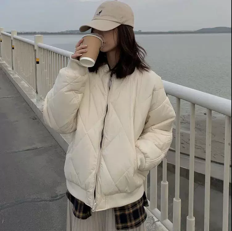 Tide, winter short retro down jacket