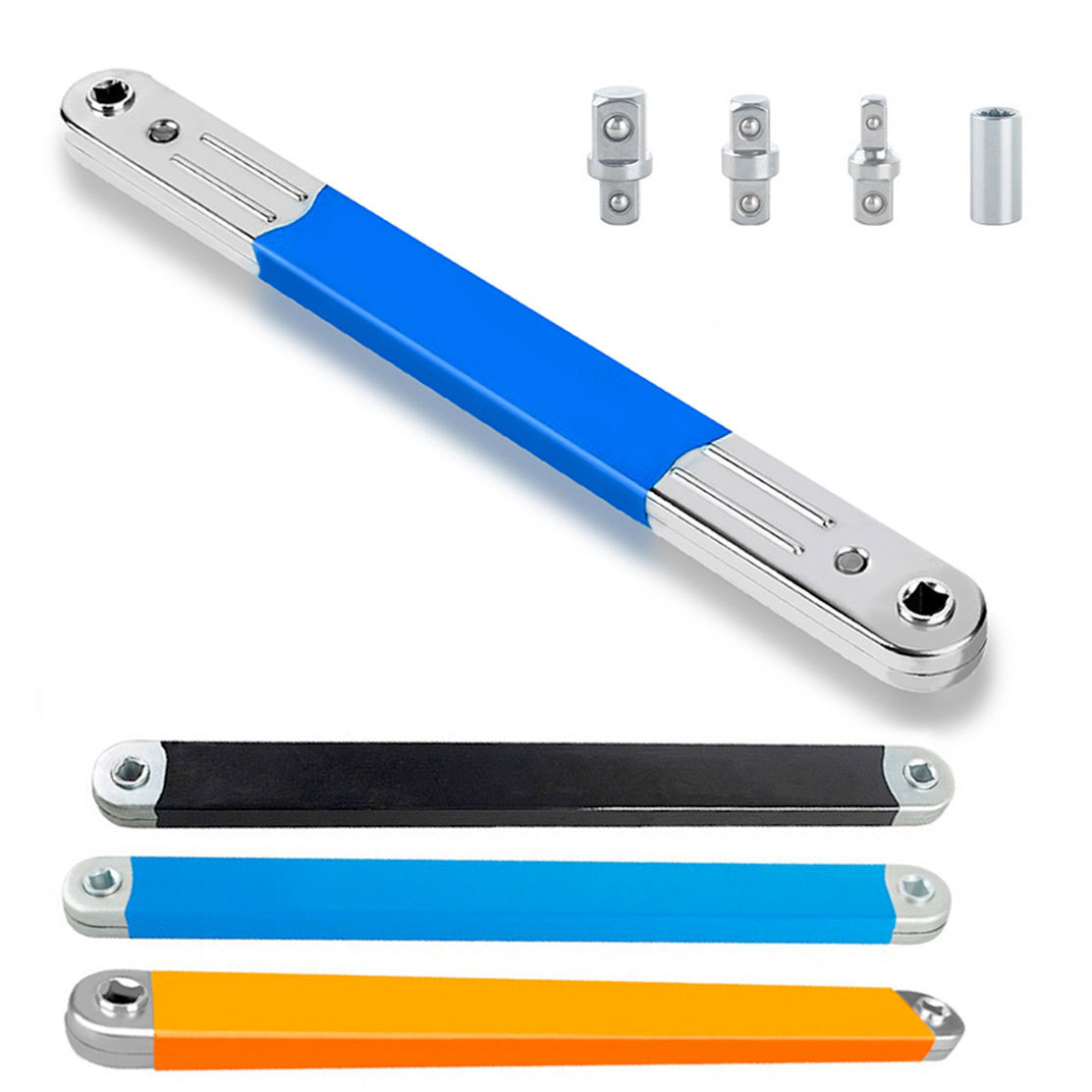 棘轮延长扳手offset Extension wrench多功能通用可调节扳手