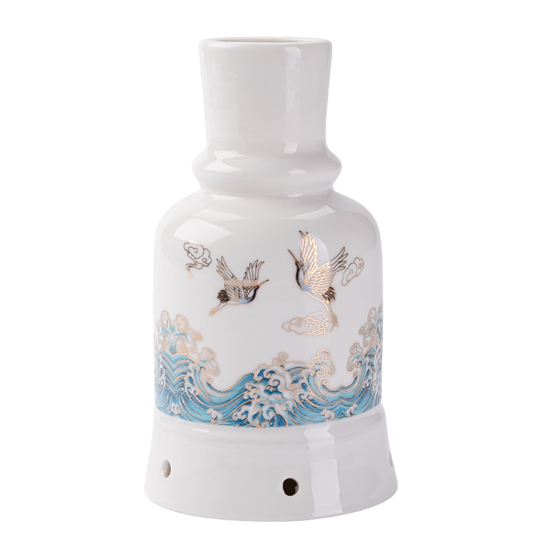 Ceramic Moxibustion Jar Double-Layer Celadon Warm Therapy Device with Gua Sha Massage and Herbal Steaming Function key features