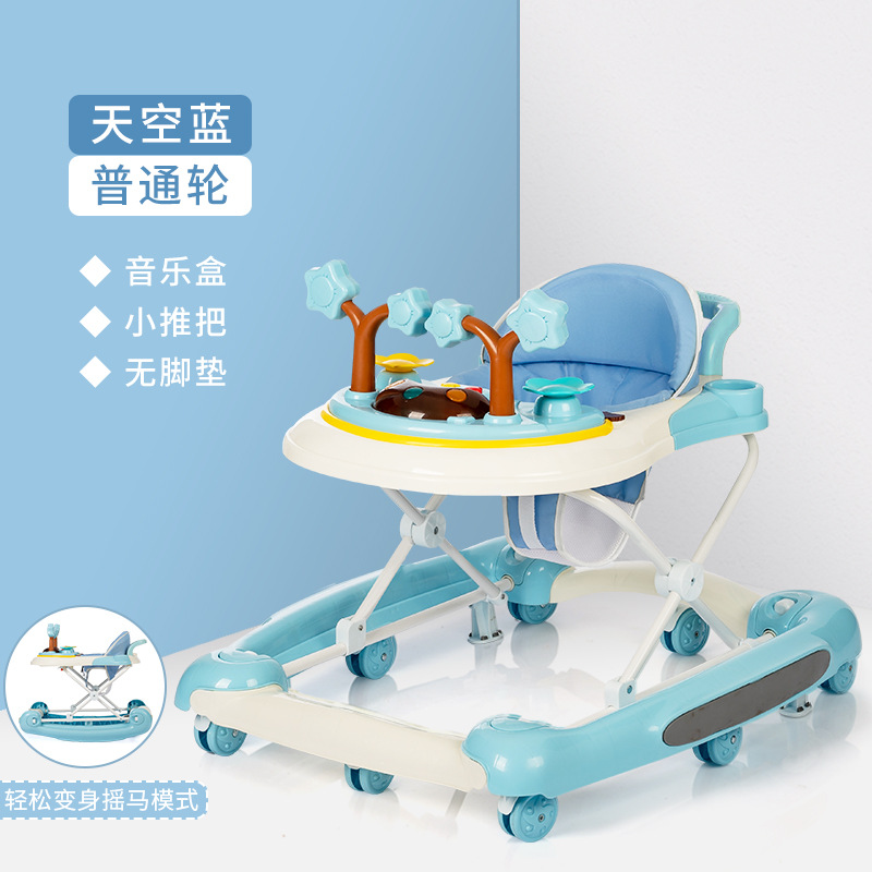 Baby Walker anti-o-pierna anti-vuelco niña niño bebé multifuncional niño caminar ayuda carro