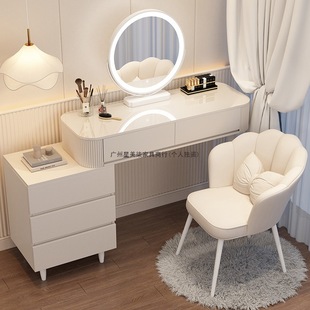 Cream Style Dressing Table Dressing Table Bedroom Modern Simple 2025 New Light Luxury Dressing Table Simple Small Apartment