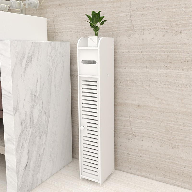 Bathroom side cabinet waterproof toilet side cabinet toilet narrow cabinet toilet toilet storage rack floor locker