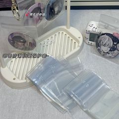 厚い透明PVC自封袋バッジ保護カバー穴付き谷子展示トランペット収納袋