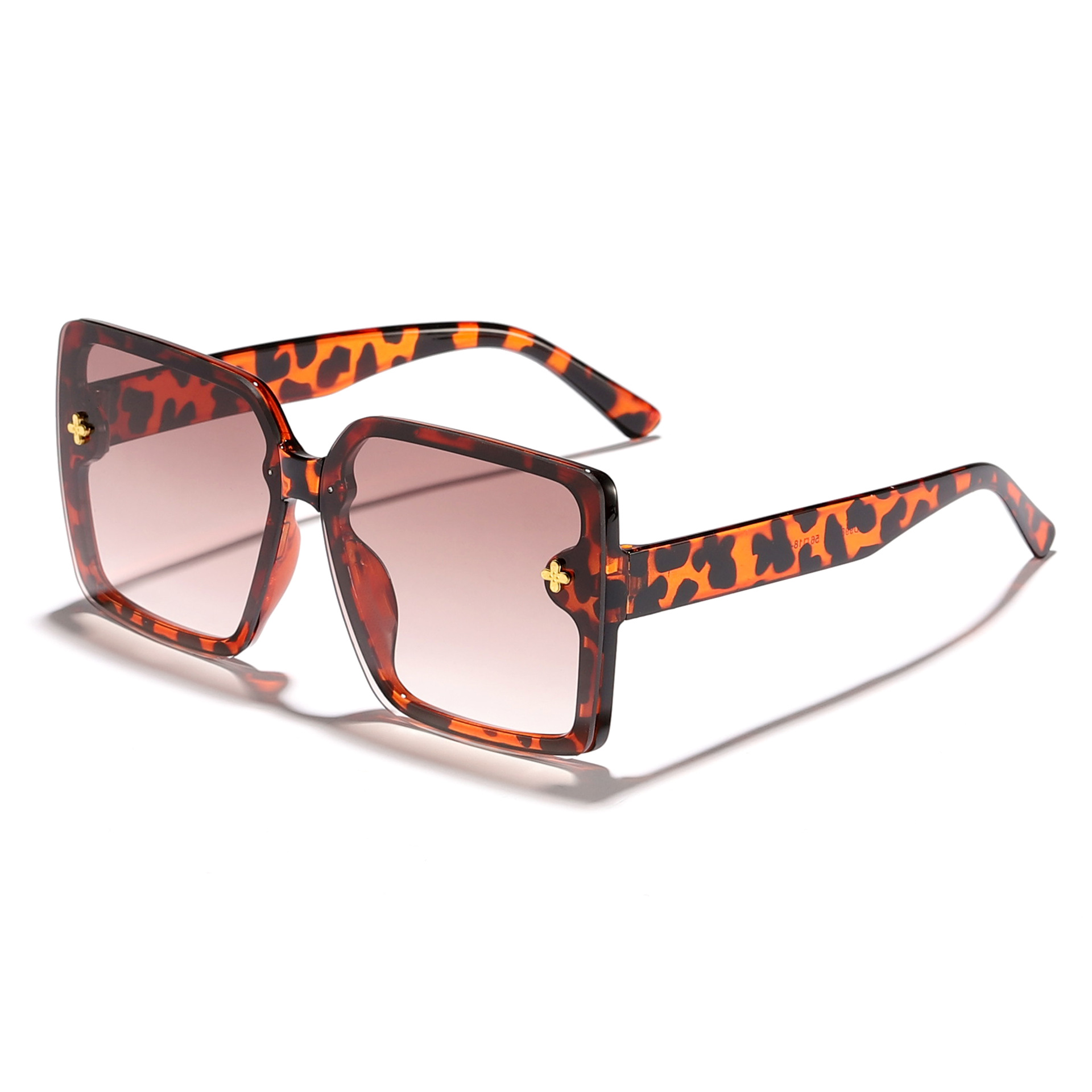 2024 Cross-border Europa y Estados Unidos nuevas gafas de sol pequeñas con cara de marco, gafas de sol de sombra al aire libre de película de PC de sentido avanzado, fotografía callejera personalizada