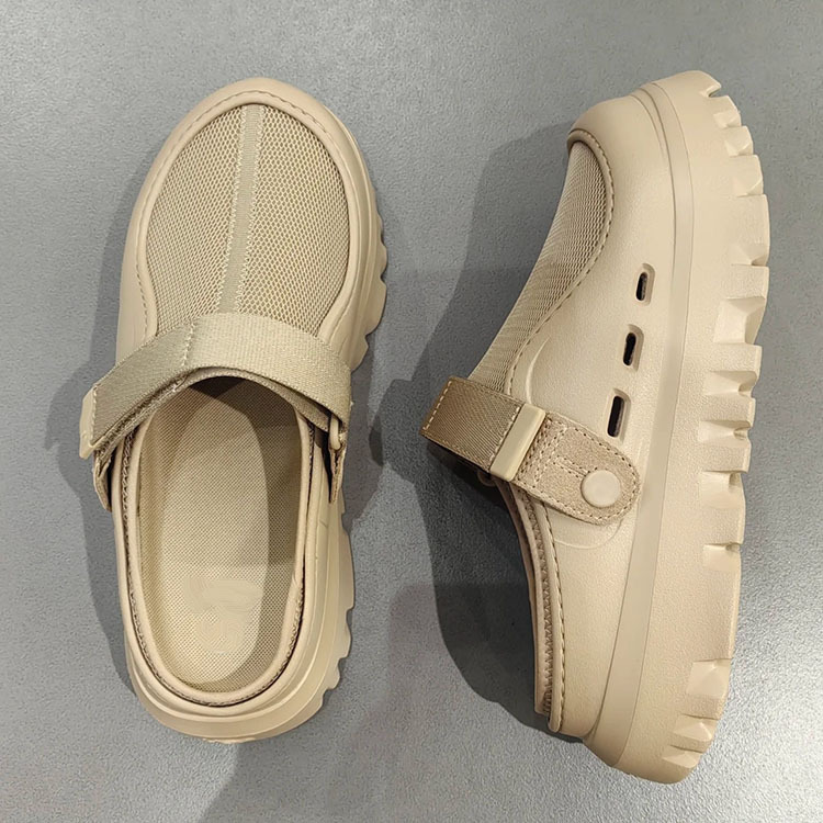 European and American Eva Plastic Film Tasman Couple's Baotou Slippers, Lazy Lightweight Beach Sandals, Two-Wear Quick-Drying Half-Slippers