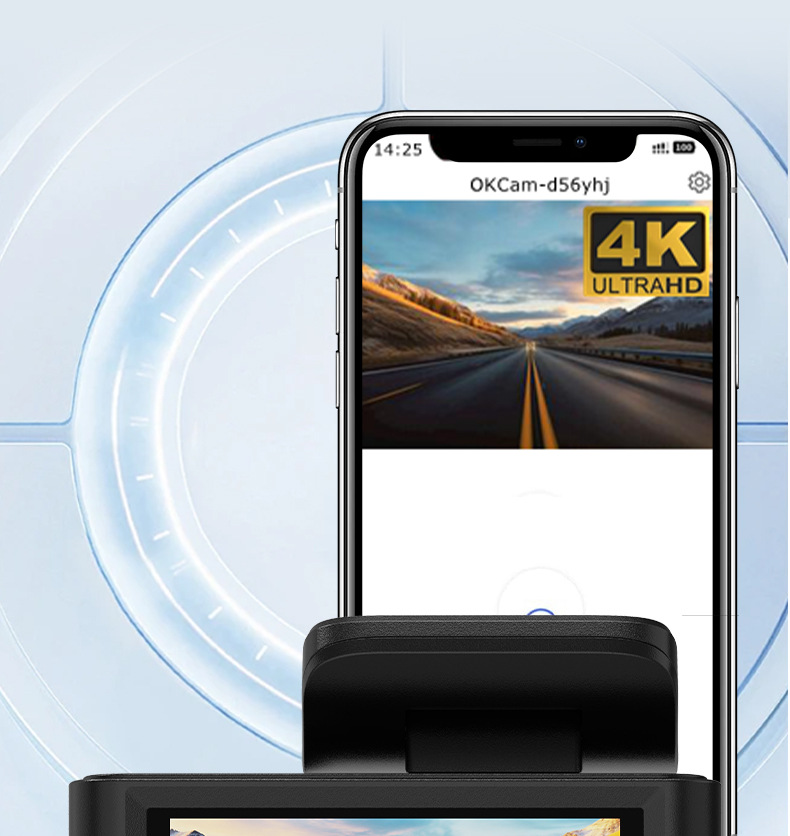 4K Ultra-Clear Driving Recorder, New Model with Wifi Connectivity, Starlight Night Vision, Intelligent Loop Recording, Automatic Coverage