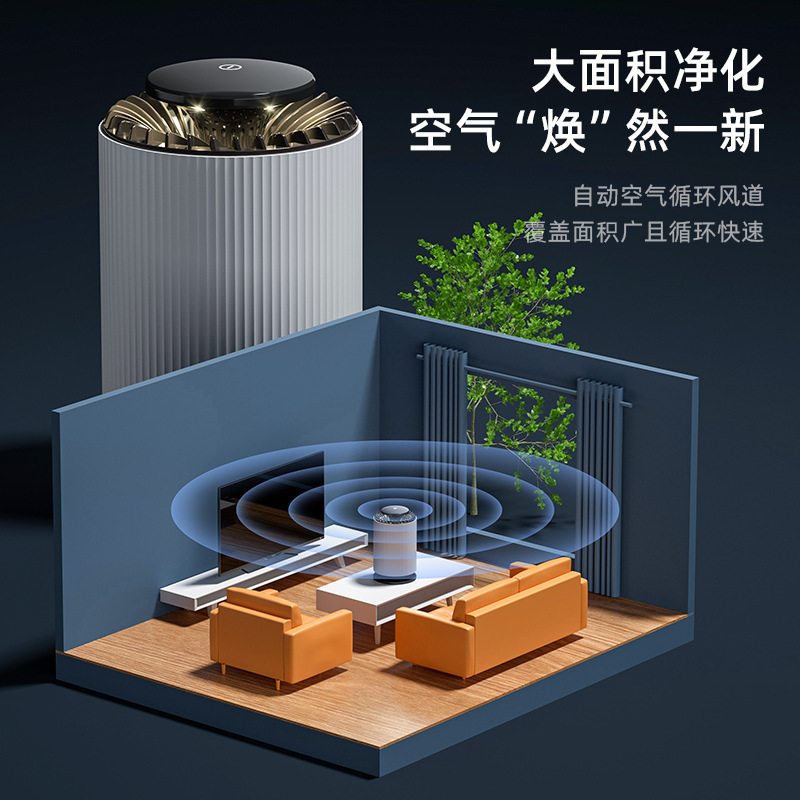 新型空気清浄機メーカー自産自販機クロスボーダー電気商卸売り家庭用車内空気清浄機|undefined