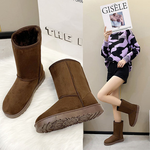 2024 winter new snow boots women cross-border plus size basic couples high cotton boots snow boots wholesale