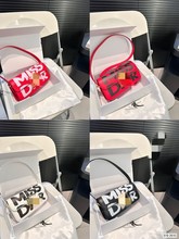 2025春季新款D家高级i走秀o奢侈高定女包单肩斜挎印花邮差包r小众