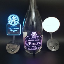 新款LED冷光瓶贴 冷光源 瓶身贴 ABS灯座 啤酒红酒鸡尾酒瓶贴