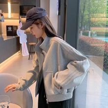 短款运动外套女2025春秋新款棒球服休闲显瘦夹克开衫上衣宽松百搭