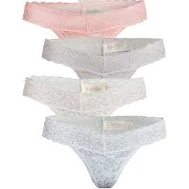 Jessica Simpson外贸女士蕾丝内裤丁字裤情趣内衣thong